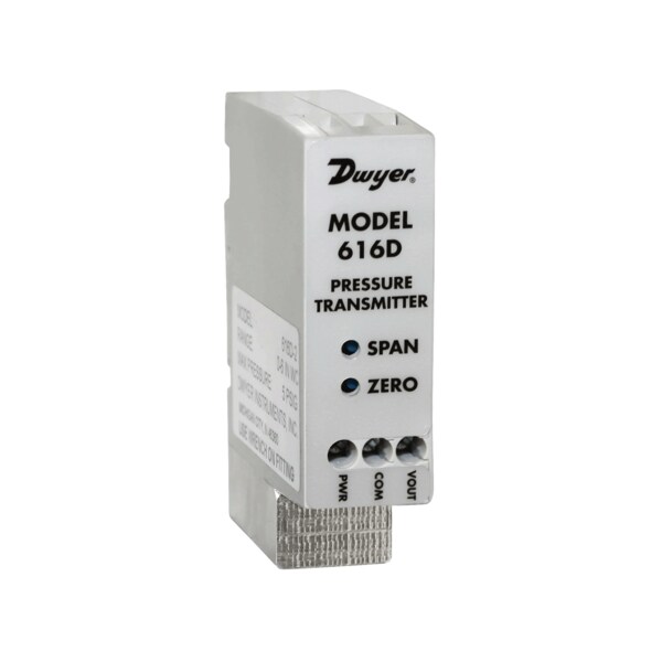 Dwyer Instruments Differential pressure transmitter, range 0-6" w.c., max. pressure 10 psig. 616D-2 - main